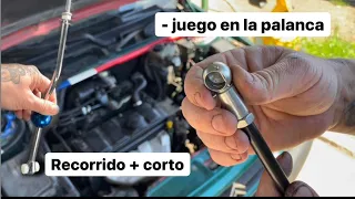 HOLGURA en la palanca de cambios + short shift + varillas regulables🚦 (peugeot 106/206 - Saxo vts -