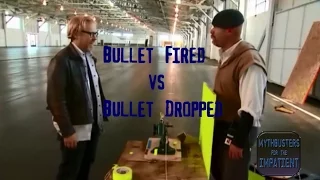 Bullet Fired vs Bullet Dropped - Mythbusters for the Impatient