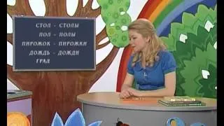 Русский язык 62. Единственное и множественное число имён существительных — Шишкина школа