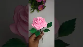 Air dryer clay rose flower tutorial #shorts #shortsvideo #clayart