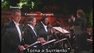 The 3 Tenors (Pavarotti,carreras,Domingo):"Torna a Surriento"