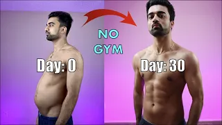 30 Days Home Transformation: No Equipment/No Strict Diet - Home Workout Transformation