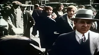 New York City 1927 in color, Street Life [60fps, Remastered] w/sound design added