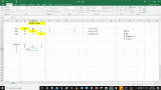 Gauss Seidel Method in MS Excel - Numerical Solutions for Civil Engineering Series by Bogart Alcala