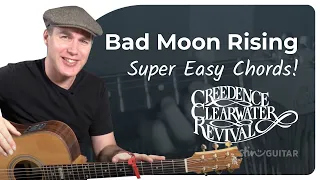 Bad Moon Rising Easy Guitar Lesson | Creedence Clearwater Revival