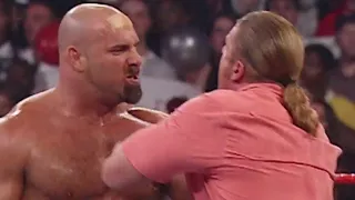 Goldberg takes out Triple H: Raw, Sept. 15, 2003