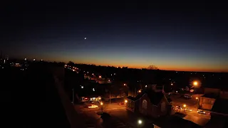 Sunset--Moonset