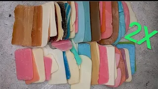 ASMR 2X soap crunch of soap bars/ломаю мыльные пластины