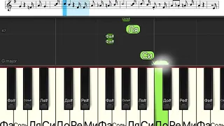 Мы за ценой не постоим (легкая песня одним пальцем на пианино + ноты)