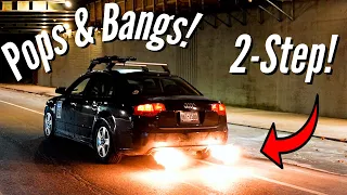 THE A4 SHOOTS FLAMES!!! (Tune install)