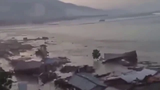 Endonezya Deprem ve Tsunami Görüntüleri !! Indonesia Earthquake Tsunami 2018 !!