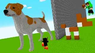 Trolei meu INIMIGO com CACHORRO PRONTO na BATALHA DE CONSTRUÇÃO do MINECRAFT