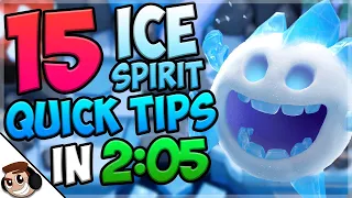 15 QUICK Tips About: Ice Spirit❄️| Clash Royale