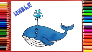 Как легко нарисовать кита