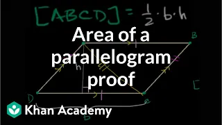Area of a parallelogram | Perimeter, area, and volume | Geometry | Khan Academy