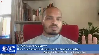 Seattle City Council Select Budget Committee Session II (afternoon)