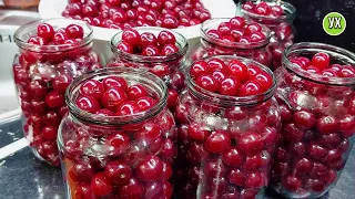Cherries for winter WITHOUT SUGAR! The simplest recipe, I don't even sterilize cans.