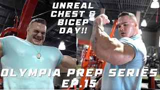 Nick Walker | OLYMPIA PREP SERIES! Ep. 15 | UNREAL CHEST & BICEP DAY