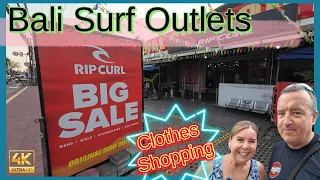 Bali surf wear clothes shopping. Cheap or RIP OFF? Kuta - Legian