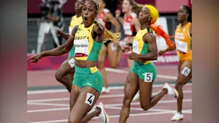 Jamaica's Elaine Thompson-Herah wins women's 100m race, breaks Flo Jo's Olympic record