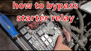 cts no crank how to bypass starter relay