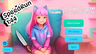 Yandere AI Girlfriend Simulator (Speedrun) | Fastest Escape