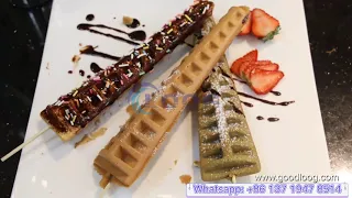Waffle Stick Machine Commercial for Street Food, Breakfast Dessert