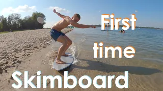 First time Skimboarding - Skimboard Beginner Compilation | Longboarding Germany