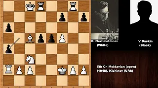 Deutz Gambit: R Nezhmetdinov vs V Baskin (1948)