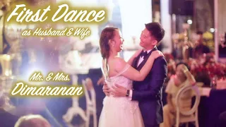 FIRST DANCE as Husband & Wife | Marcus & Mariz Wedding