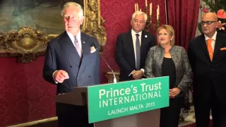 The Prince of Wales speaks at the launch of The Prince's Trust International