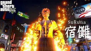 GTA 5 - Ryomen Sukuna with Fire Powers Mod