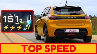 Peugeot e-208⚡Top Speed & Acceleration (0 to 100)
