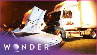 Truck Crashes Into Cars As Driver Mysteriously Loses Control | Accident Investigator S1 EP2 | Wonder