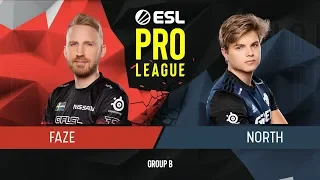 CS:GO - North vs. FaZe [Mirage] Map 2 - Group B - ESL Pro League Season 9