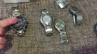 Про часы полировка стекла и титановые браслеты Casio