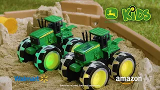 Monster Treads Lightning Wheels John Deere Tractor- 15 Second