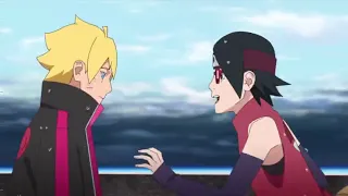 Sarada Hugs Boruto/ Mitsuki Scold Boruto Episode 254