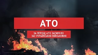 За період АТО загинуло 363 українських військових