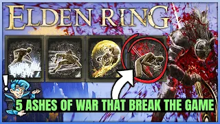 The 5 Most OVERPOWERED Ashes of War You NEED to Get - Location Guide - Seppuku & More - Elden Ring!