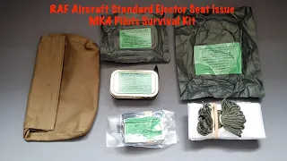 RAF Aircraft Standard Ejector Seat Issue MK.4 Pilots Survival Kit