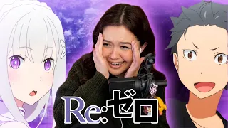 MY FIRST ISEKAI! | Re:ZERO Episode 1A and 1B REACTION!