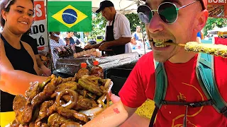 Trying BRAZILIAN STREET FOOD in Belo Horizonte 🇧🇷