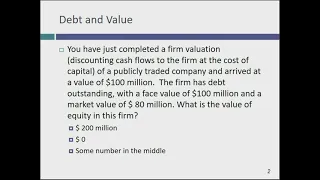 Session 12: Loose Ends and Stories to Numbers