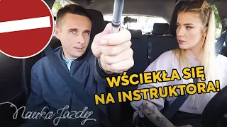 Kursantka wściekła się na instruktora [Nauka jazdy]