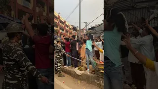 An impromptu roadshow of PM Modi in Tura, Meghalaya