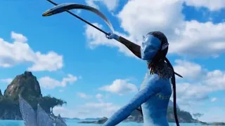 Avatar 2 deleted scenes - Neytiri spearfish