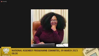 National Assembly Programme Committee, 09 March 2023