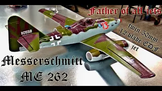 MINI Messerschmitt Me 262 Twin 50mm 12 blades EDF jet 3S setup PNF Skyangel Unboxing