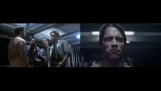 terminator 1984 vs  terminator genisys 2015 give me your clothes comparing scenes